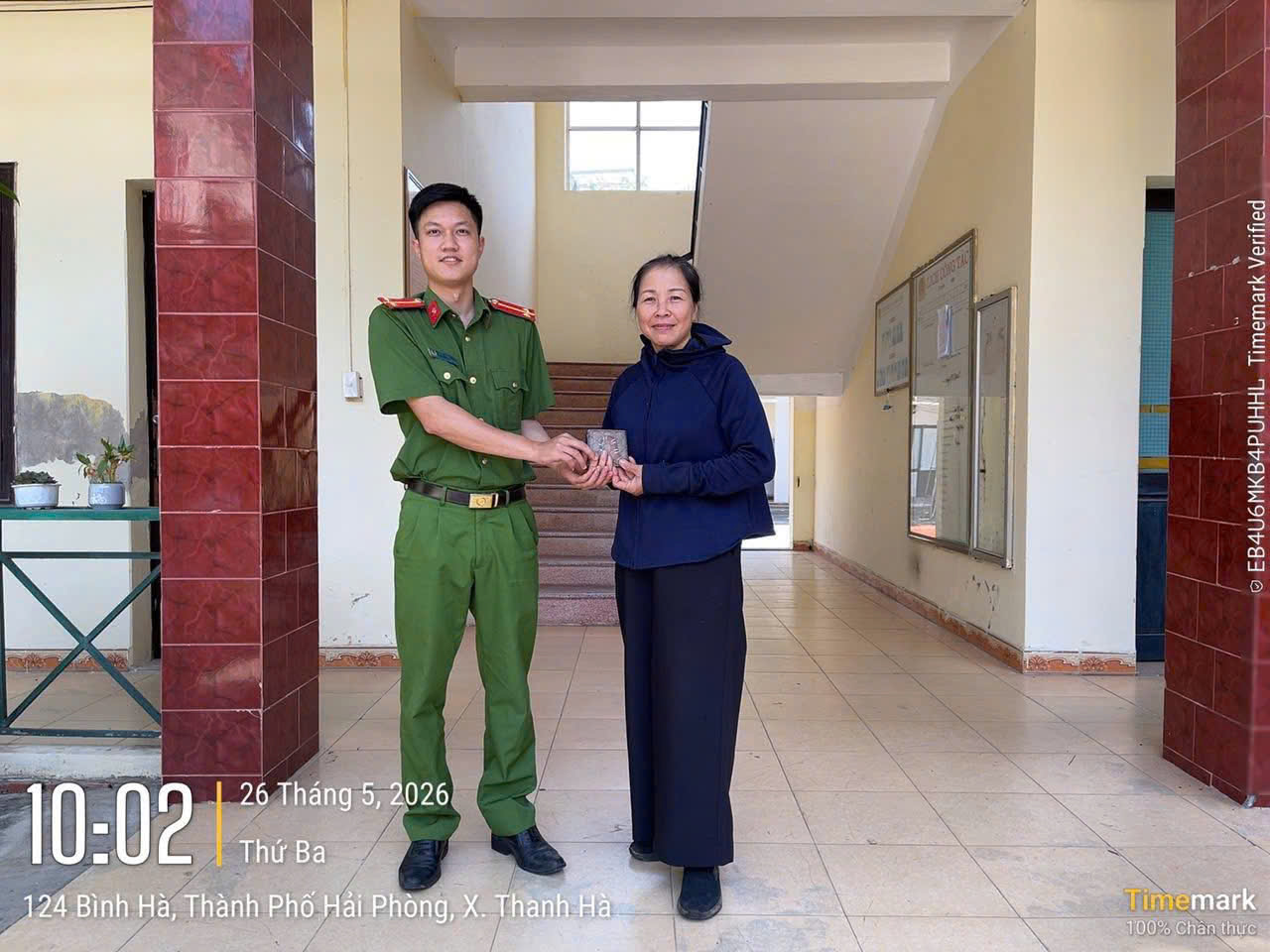 Công an xã Thanh Hà: Biểu dương gương người tốt- việc tốt 